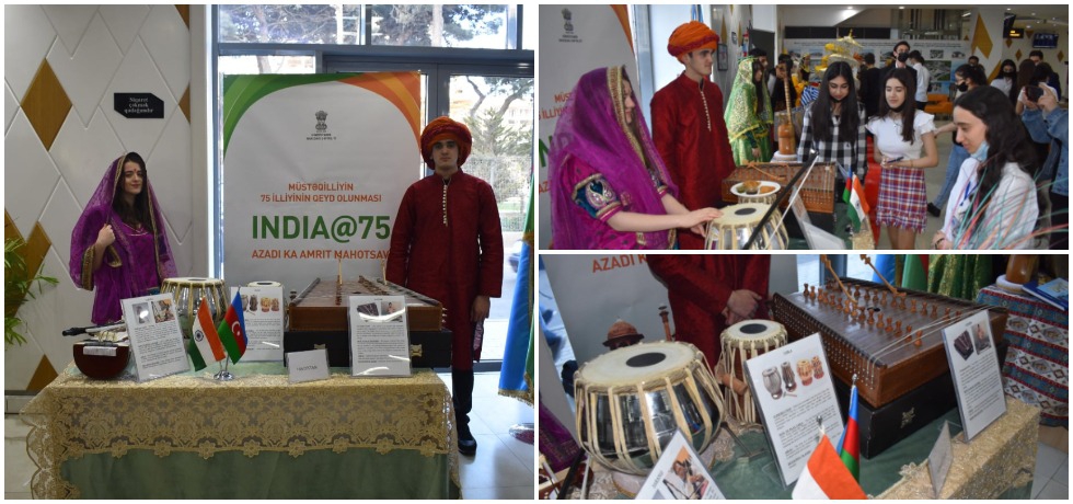 Embassy participated in Universal Day of Culture, exhibiting Indian musical instruments, Rajasthani traditional male and female dresses worn by local nationals on